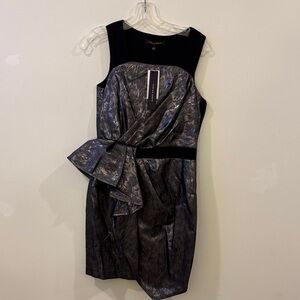 Cynthia Steffe Elegant Black and Silver Dress